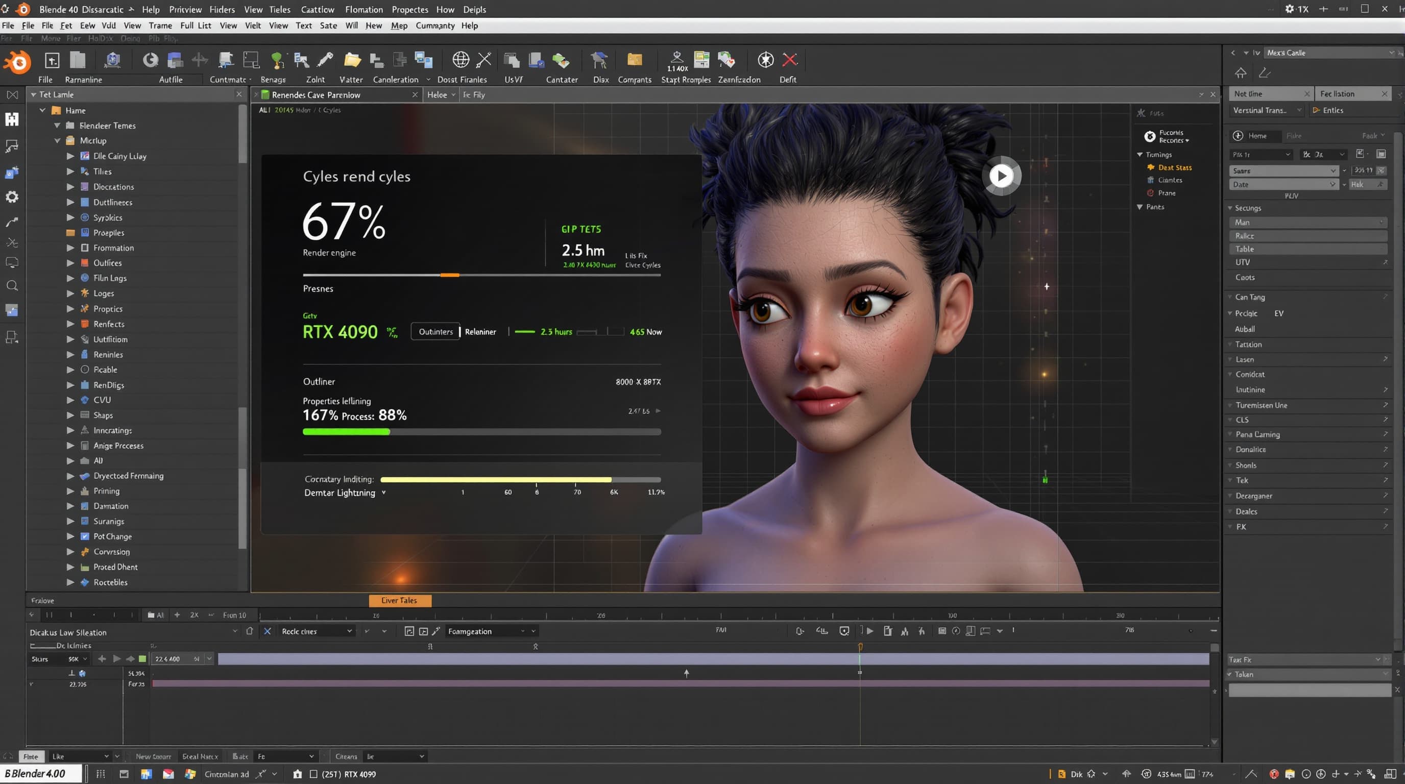 Character Animation Render